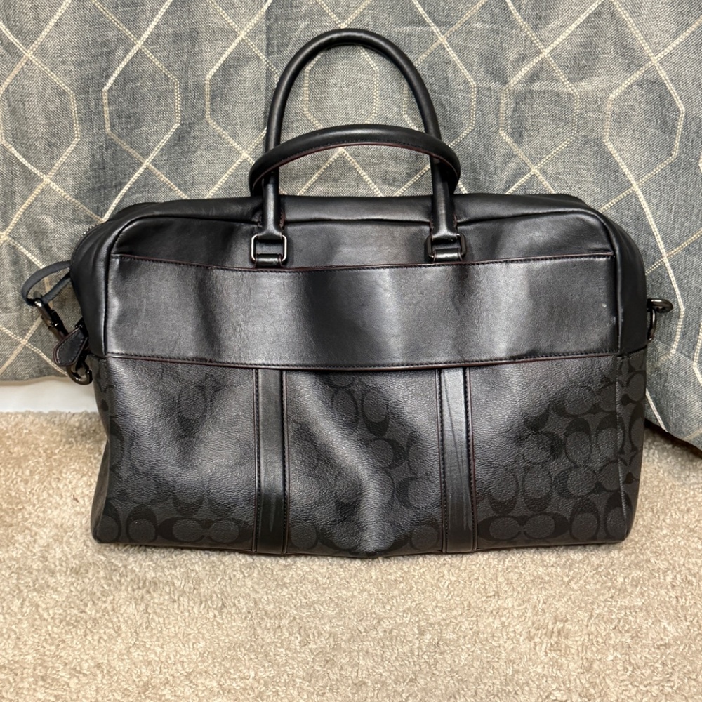Coach Signature Canvas Trekker Carryall - Picture 2 of 5